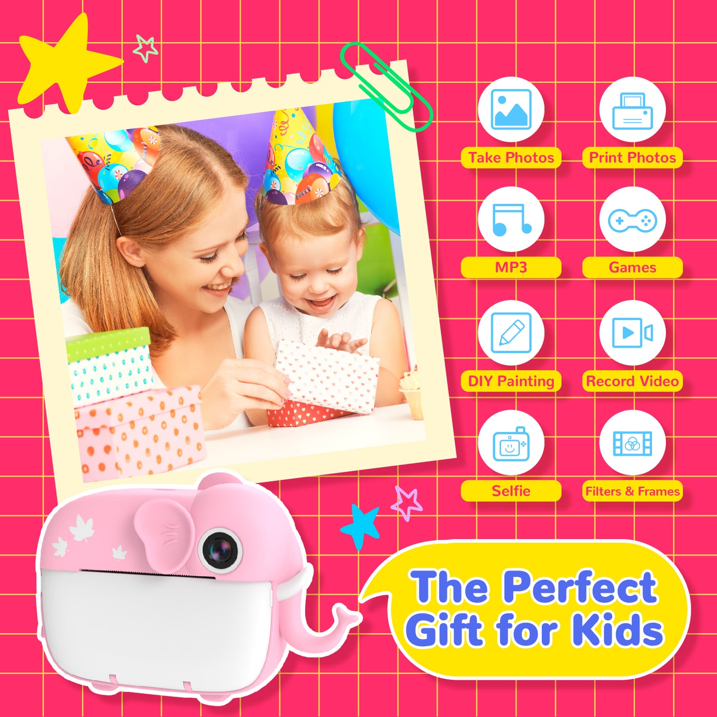 Kids Instant Camera - Elephant