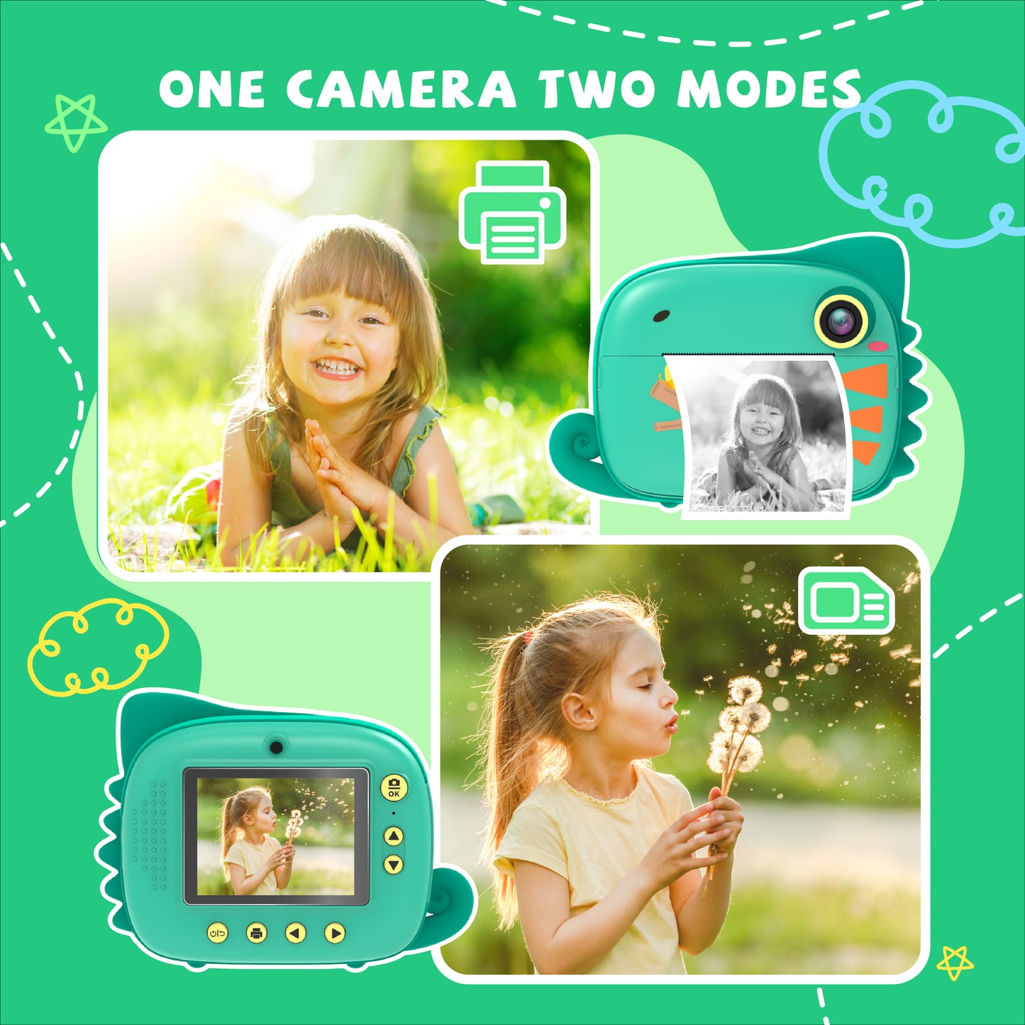 Kids Instant Camera - Chameleon