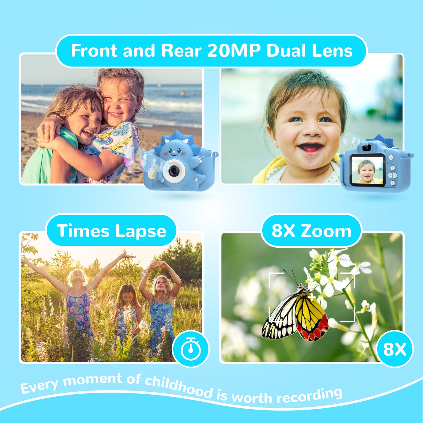Kids Digital Camera - Dinosaur