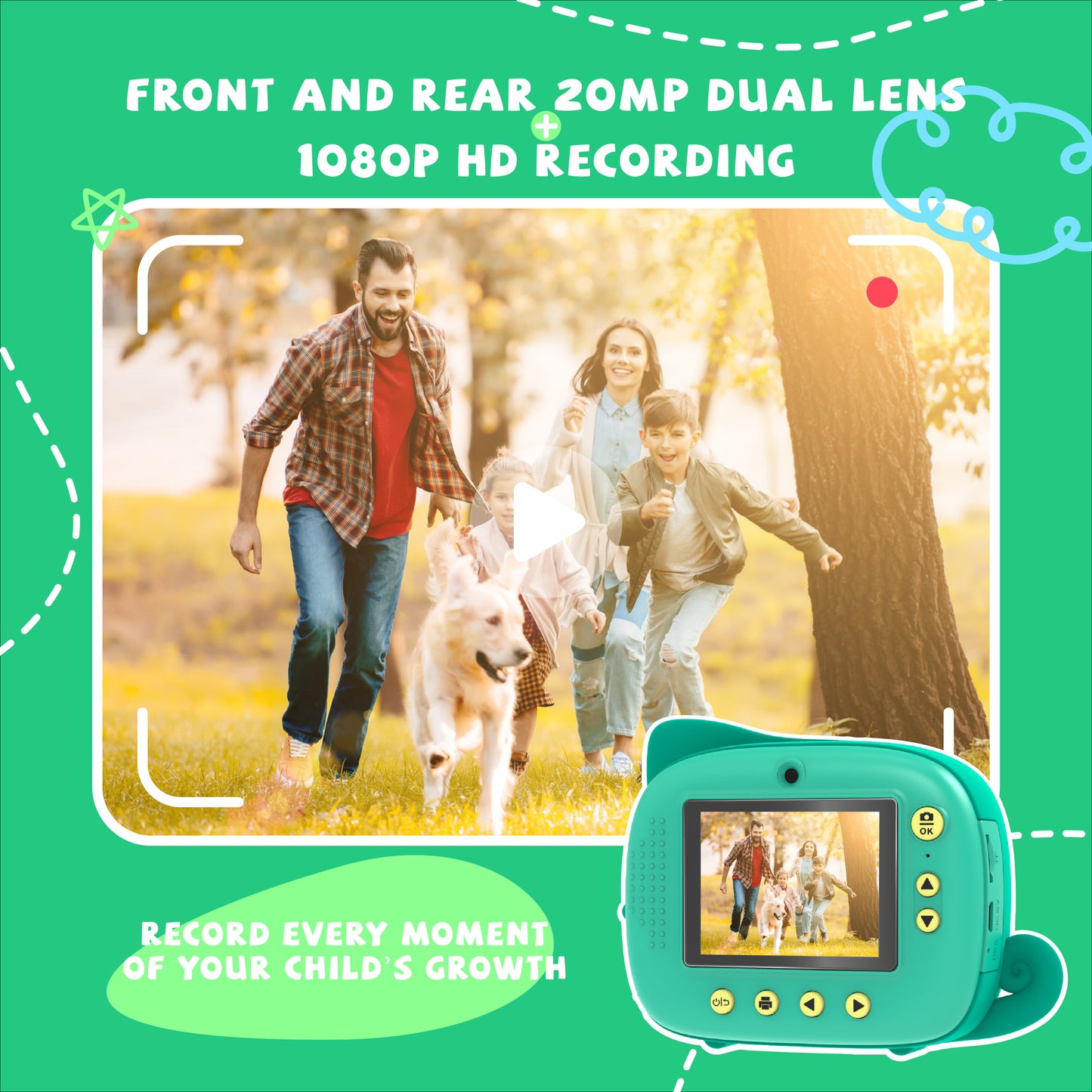 Kids Instant Camera - Chameleon