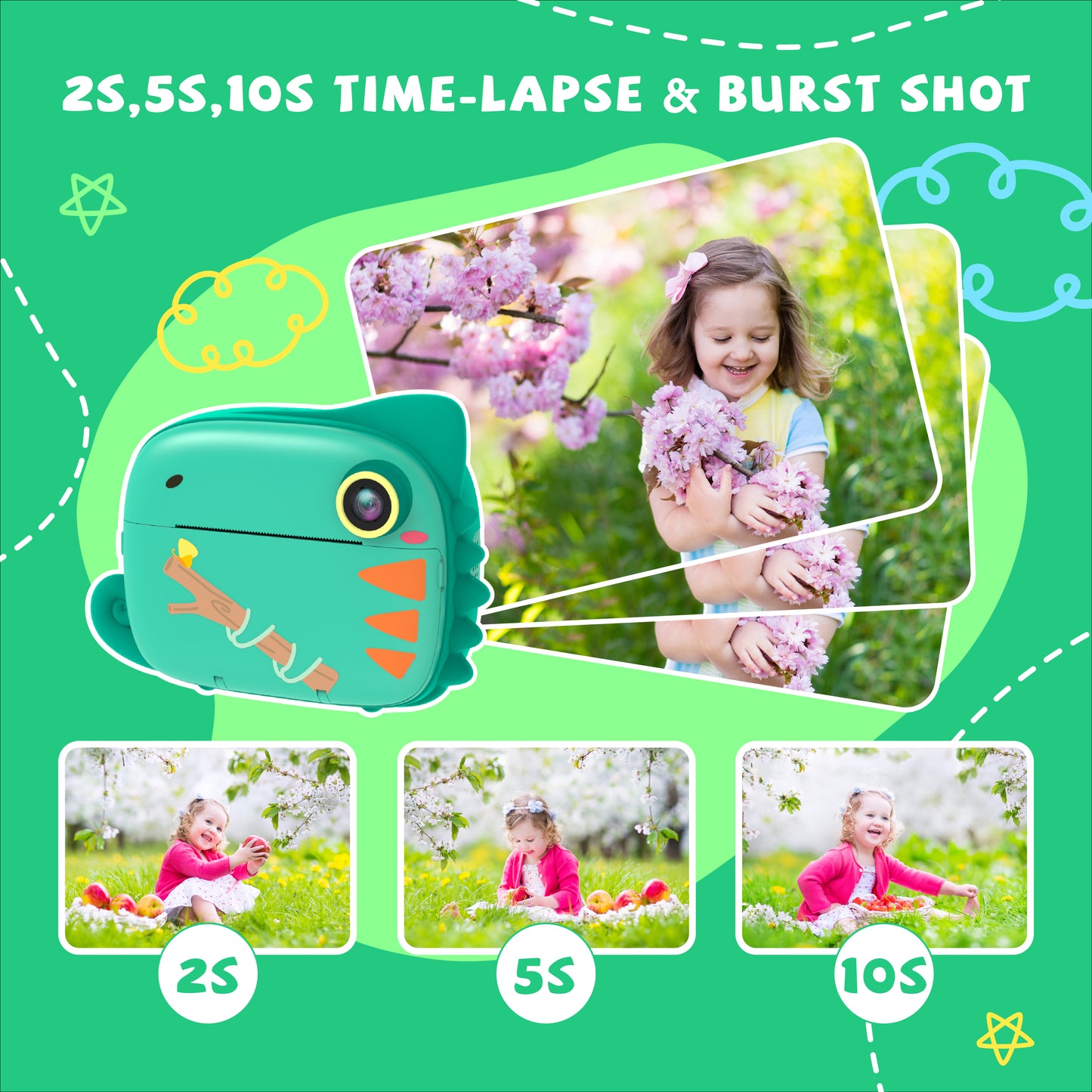 Kids Instant Camera - Chameleon