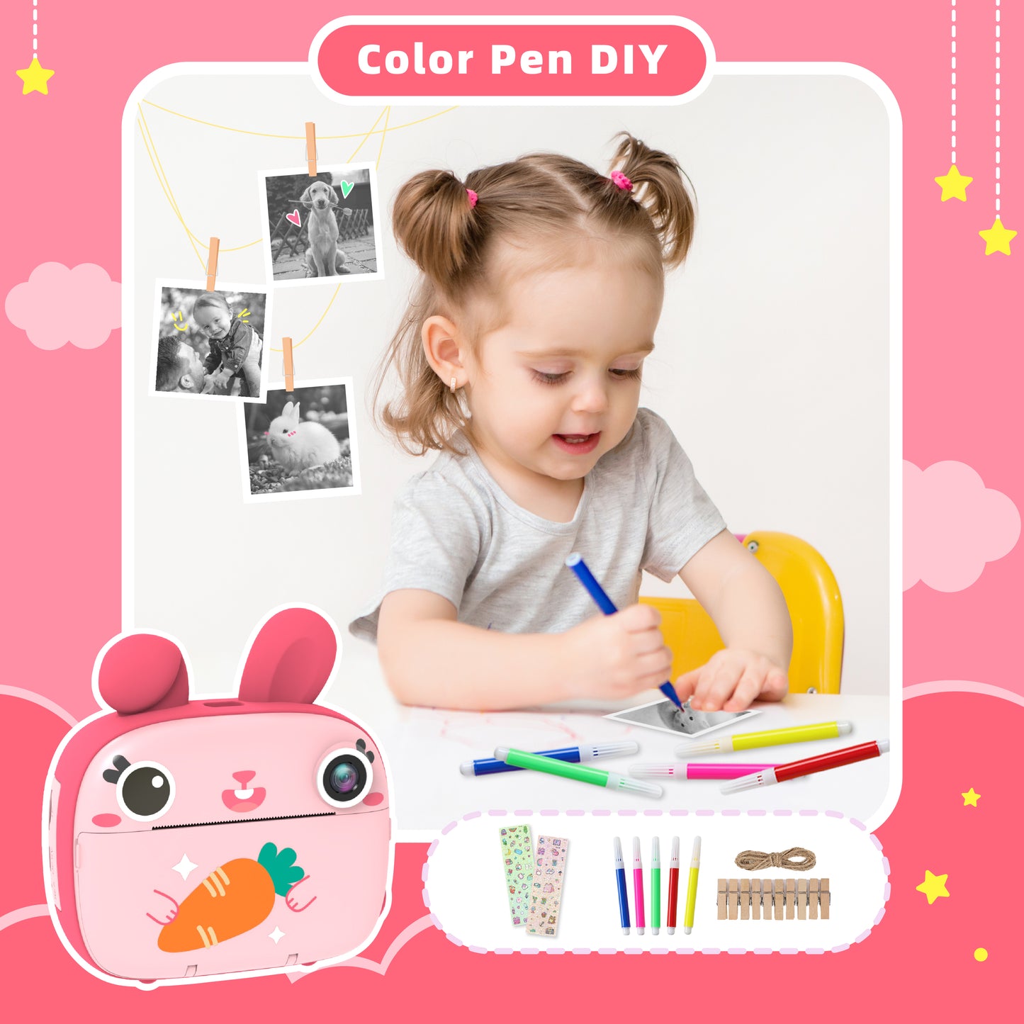 Kids Instant Camera - Rabbit