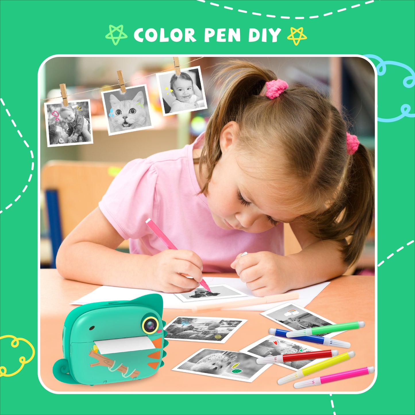 Kids Instant Camera - Chameleon