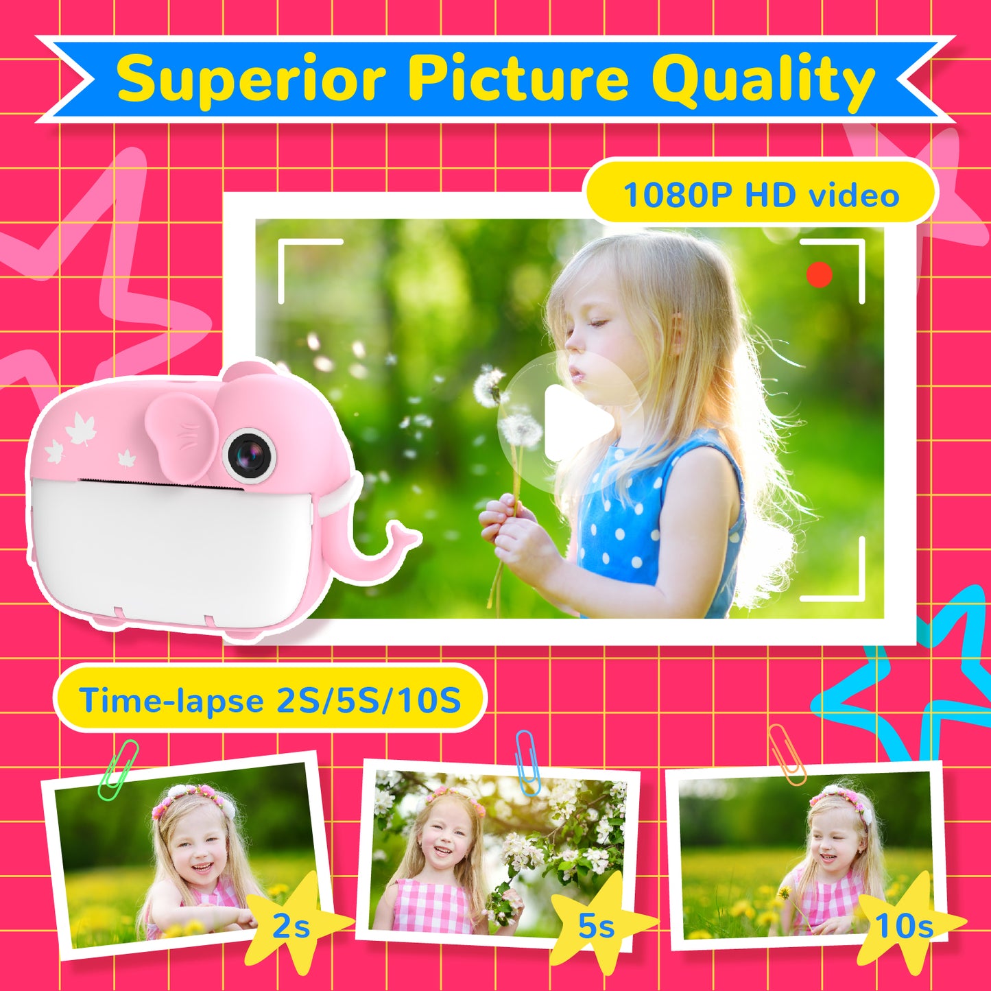 Kids Instant Camera - Elephant