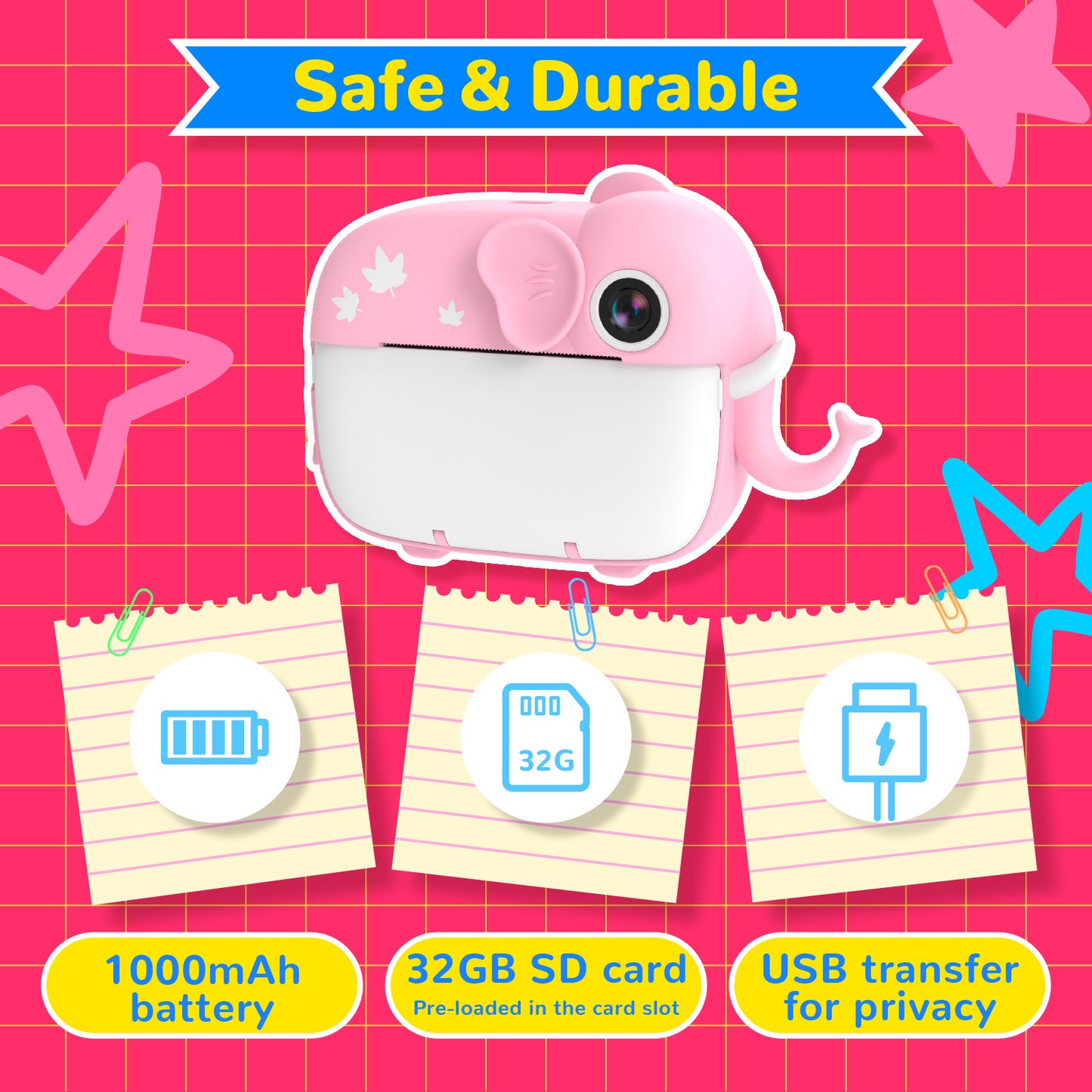 Kids Instant Camera - Elephant
