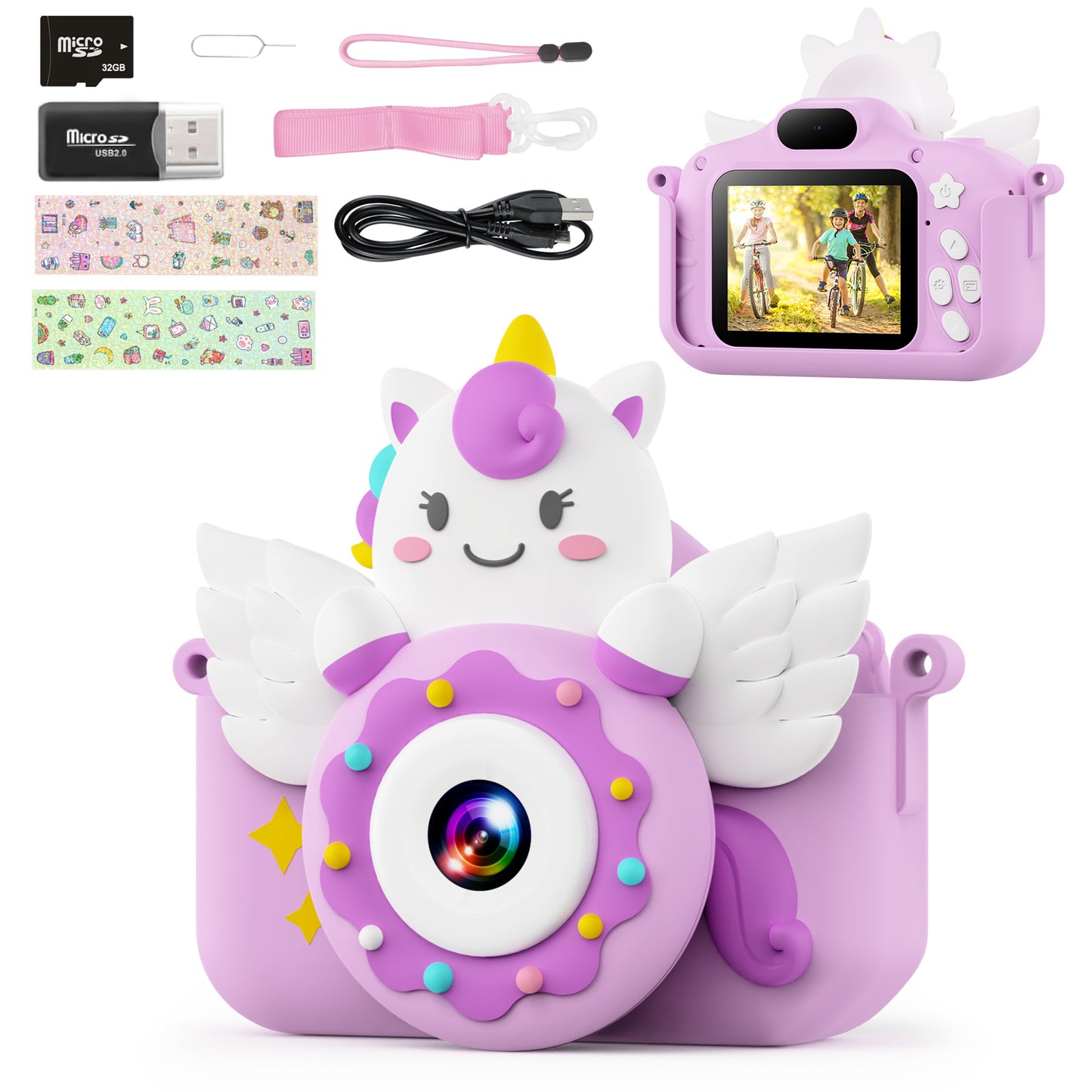 Kids Digital Camera - Unicorn & Donut