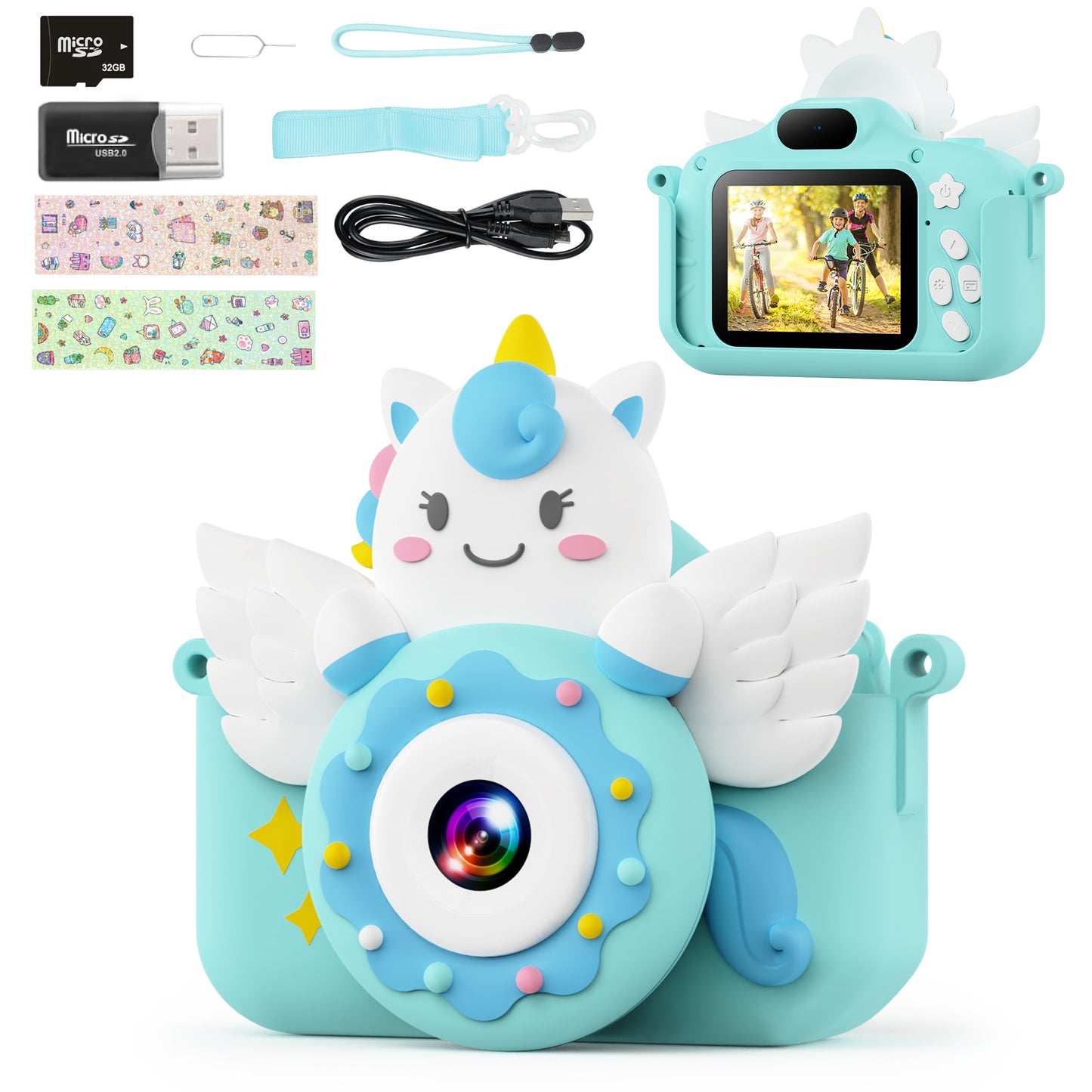 Kids Digital Camera - Unicorn & Donut
