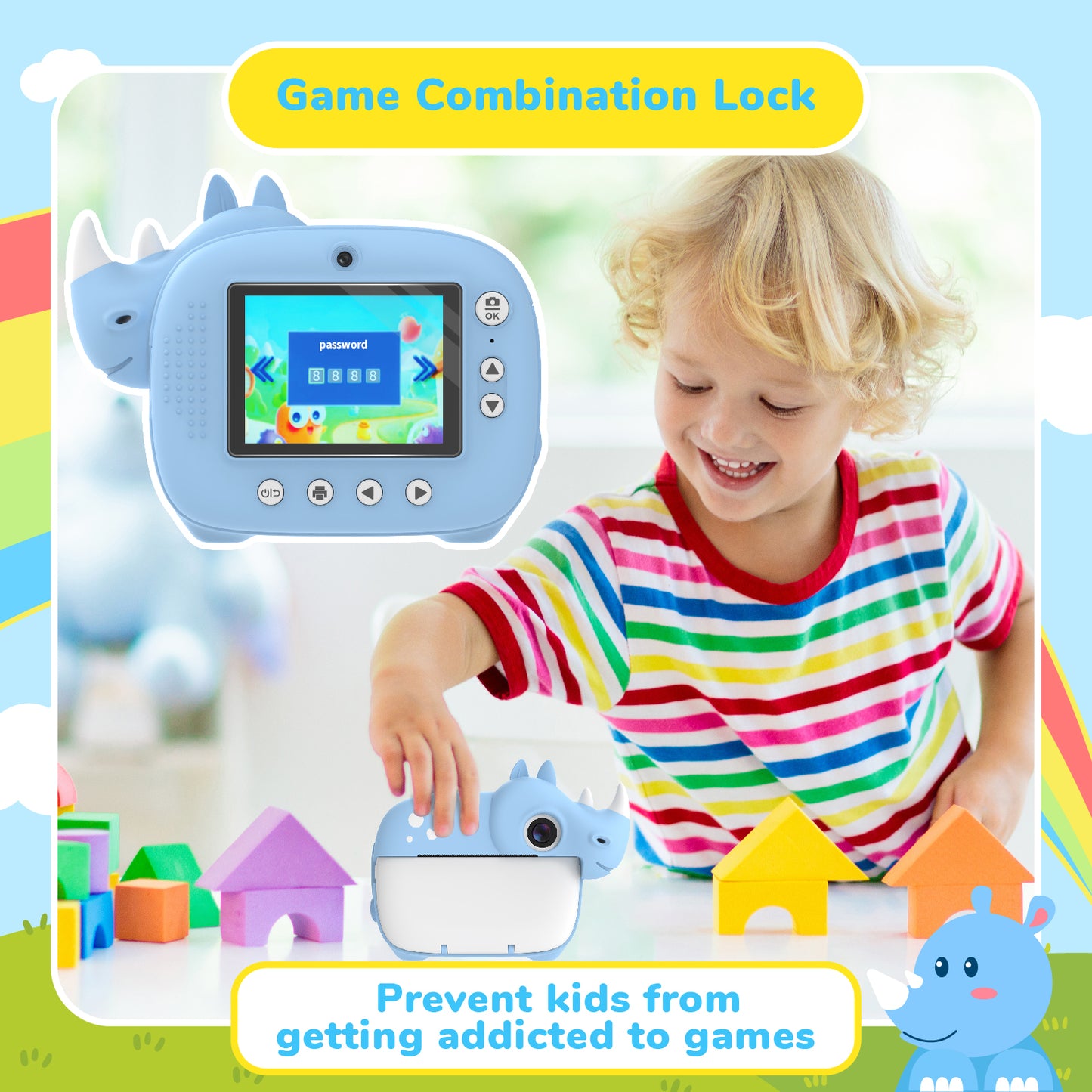 Kids Instant Camera -Rhino