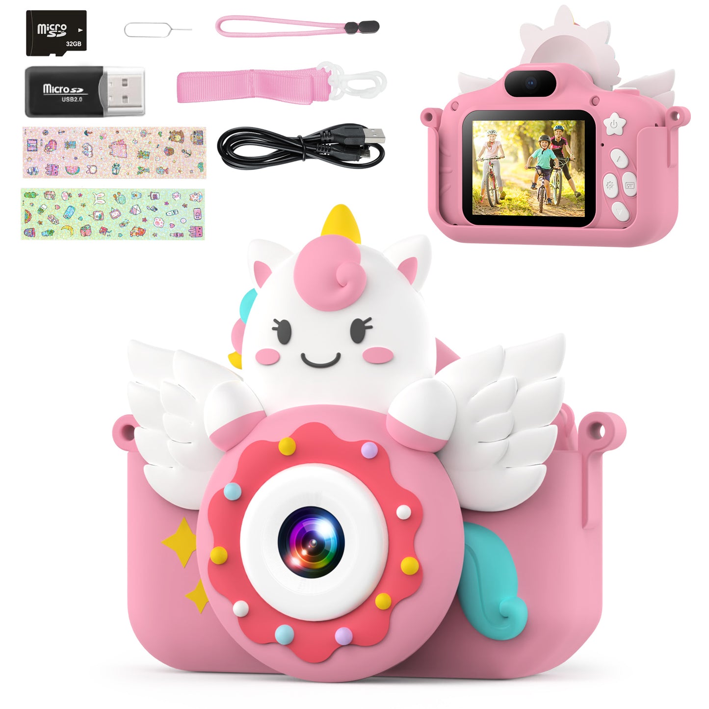 Kids Digital Camera - Unicorn & Donut