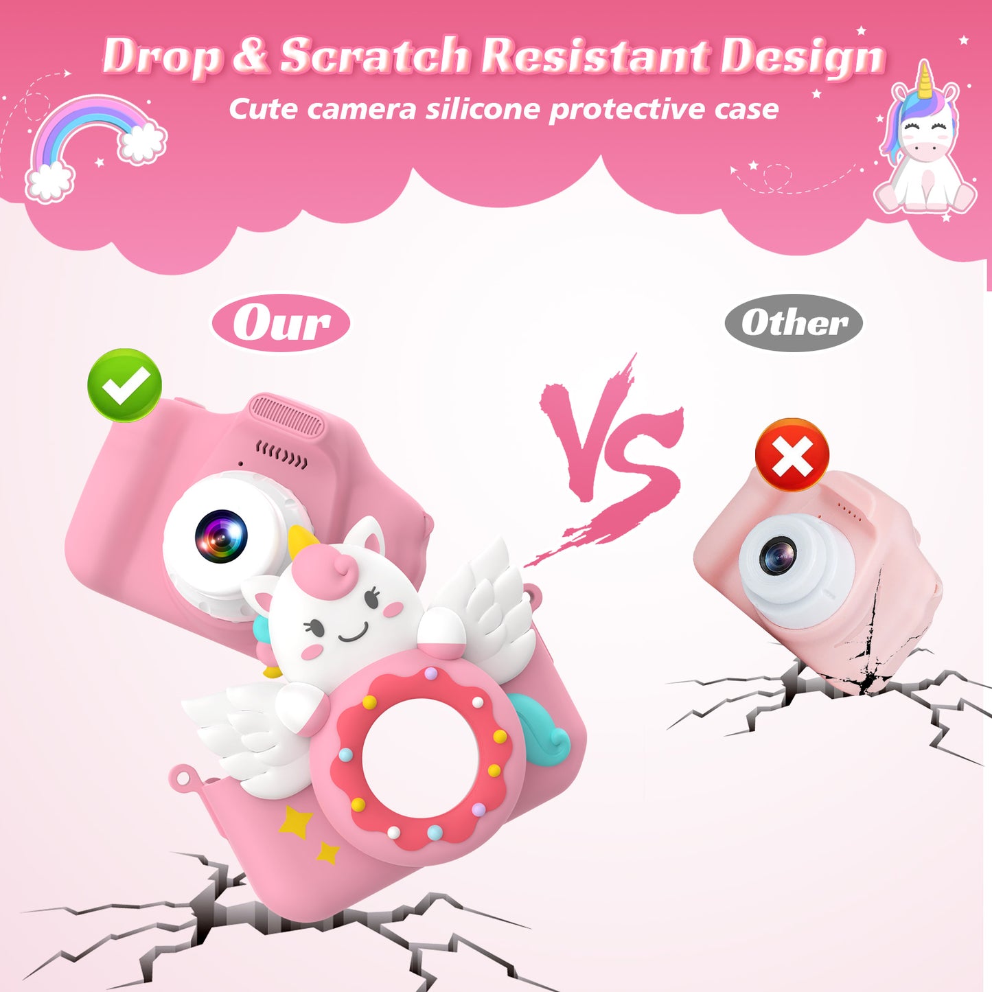 Kids Digital Camera - Unicorn & Donut