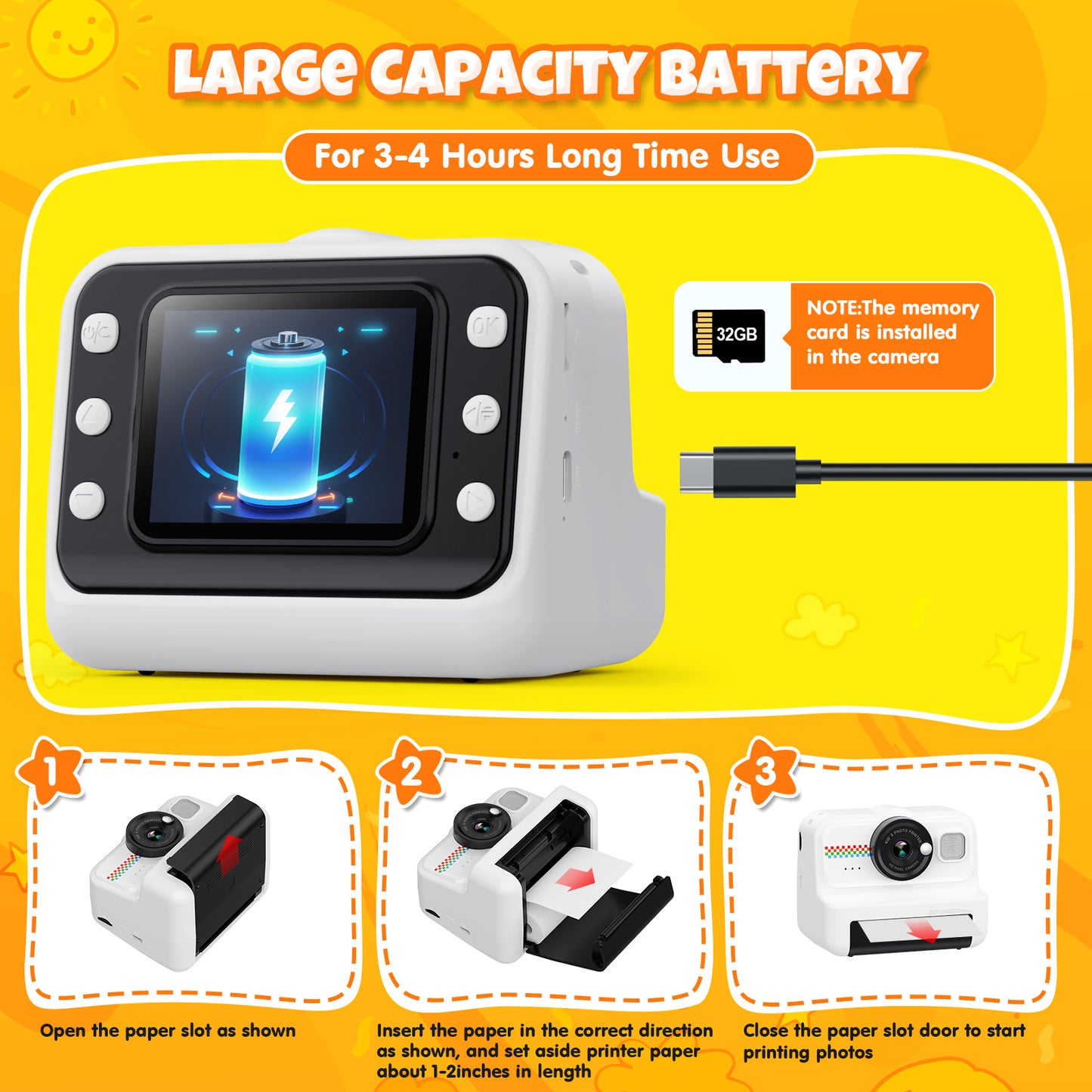 Kids Instant Camera-U8